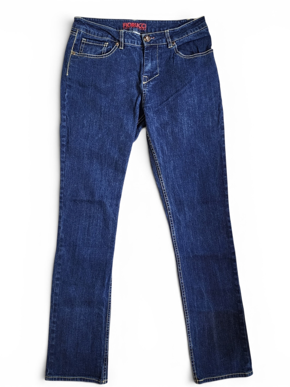 Fiorucci Safety Jeans Y2K Dark Wash Bootcut Stretch Denim Size 30